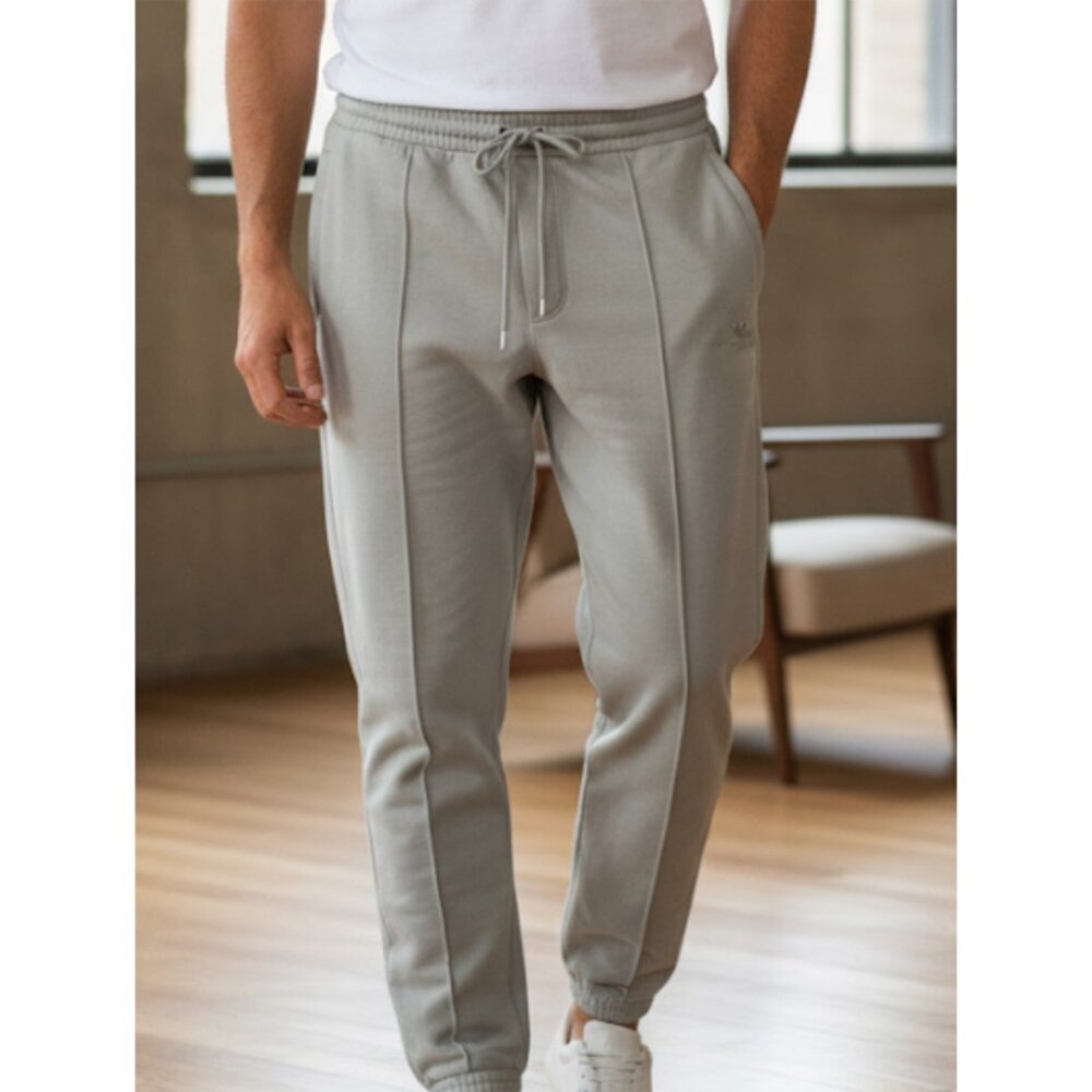 Emporio Armani Mens‎ Gray Cotton Joggers Zip Pocket Sweatpants Logo, XS